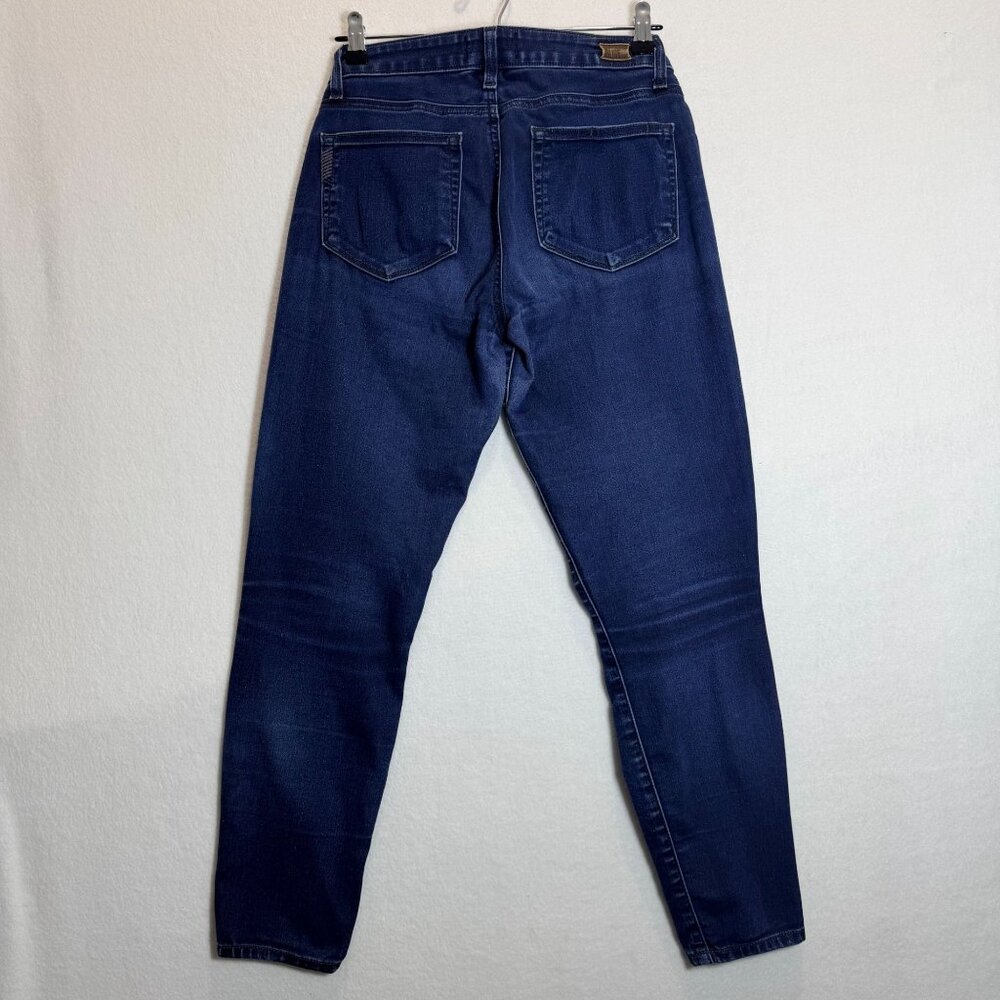 Paige Verdugo Ultra Skinny Womens Dark Wash Jeans Size 27 Mid-Rise Stretch Denim - Picture 3 of 15